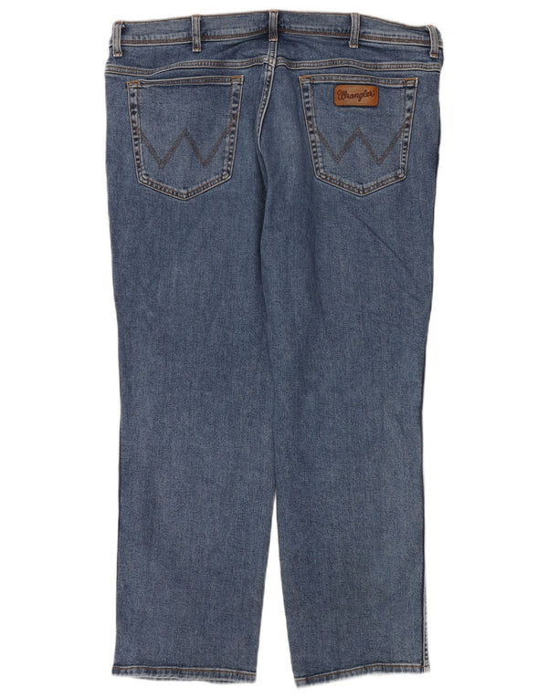 Wrangler Masculino Texas Straight Jeans W44 L30 Azul Algodão