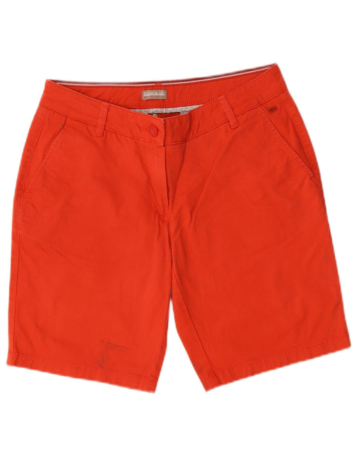 Napapijri Womens Geographic Chino Shorts W30 Poliéster Vermelho Médio
