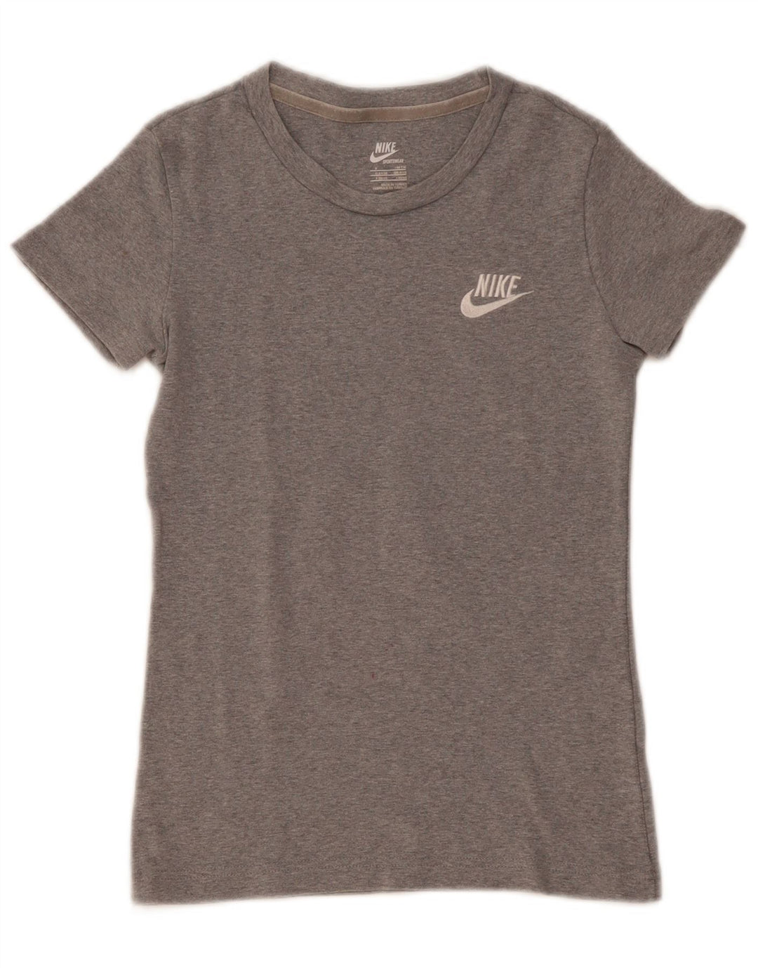 Camiseta Nike Feminina Top UK 8/10 Pequena Cinza