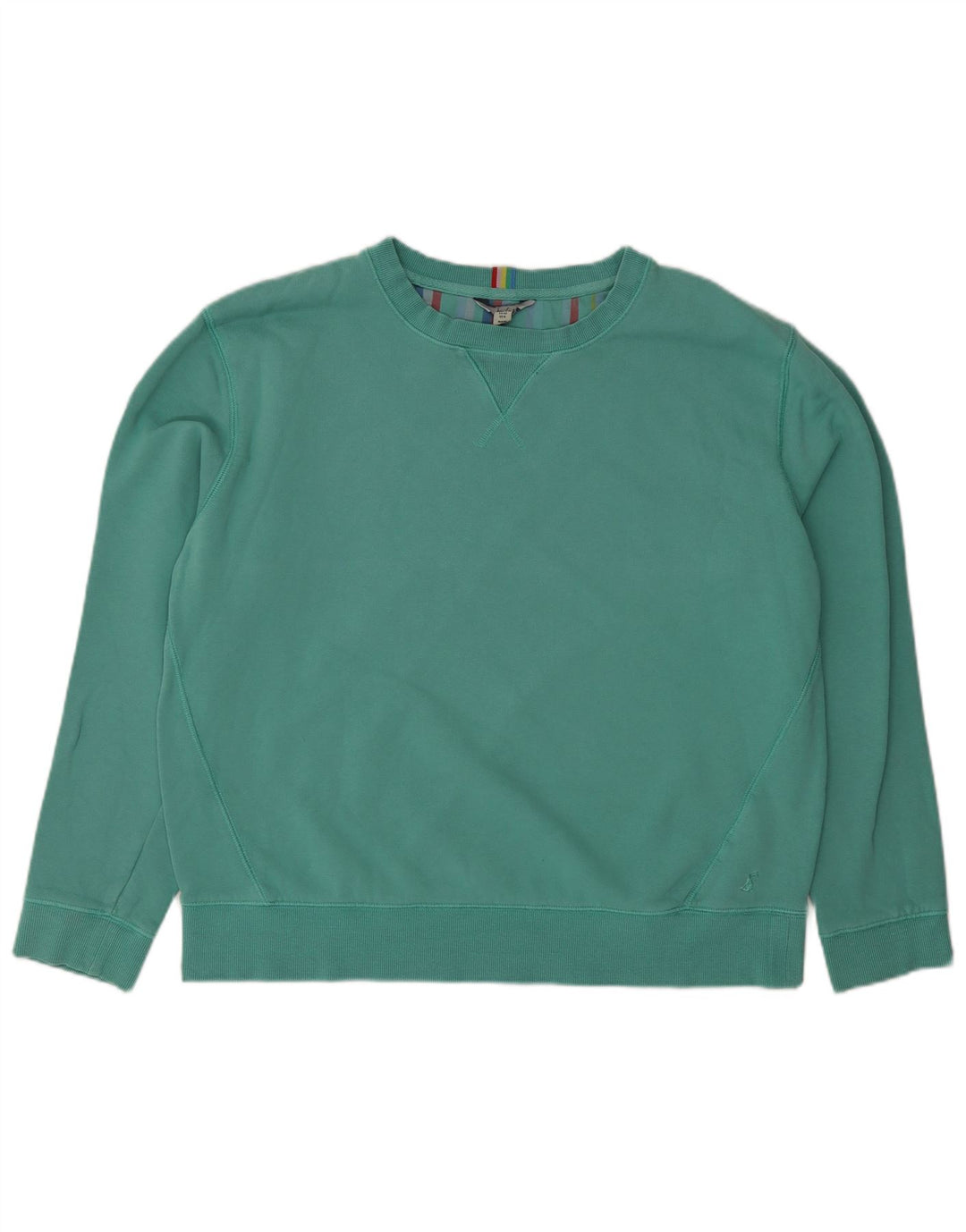 Joules moletom feminino oversized jumper Reino Unido 12 algodão verde médio