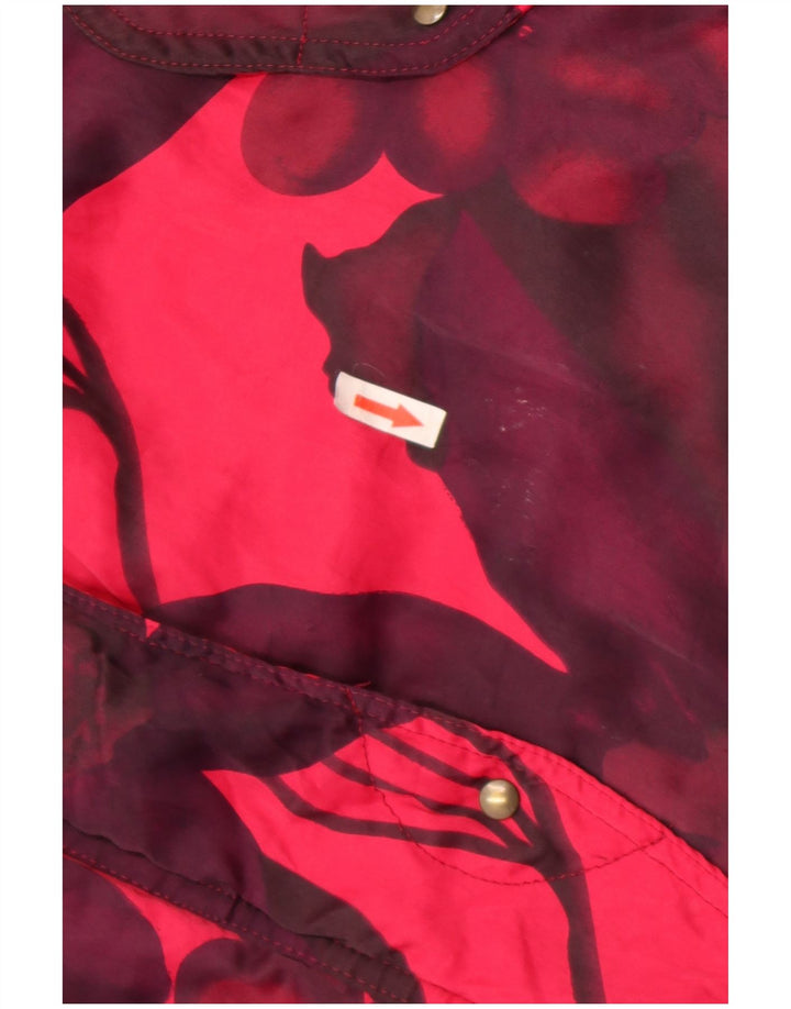 Belfe & Belfe Jaqueta de esqui feminina grande Reino Unido 16 grande rosa floral nylon