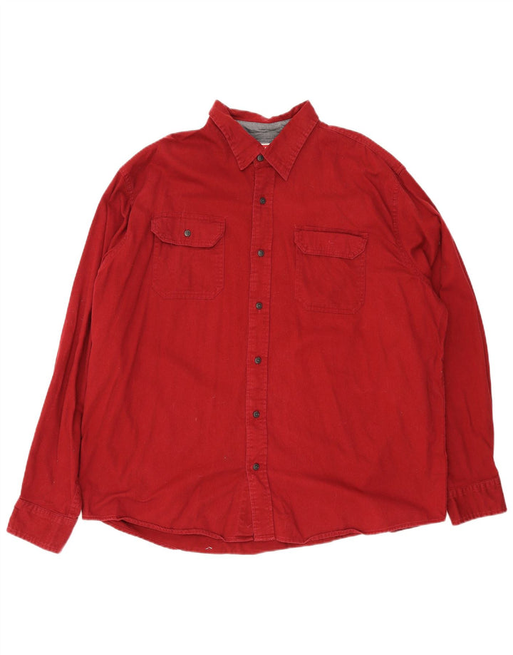 Camisa masculina Wrangler Regular Fit XL algodão vermelho