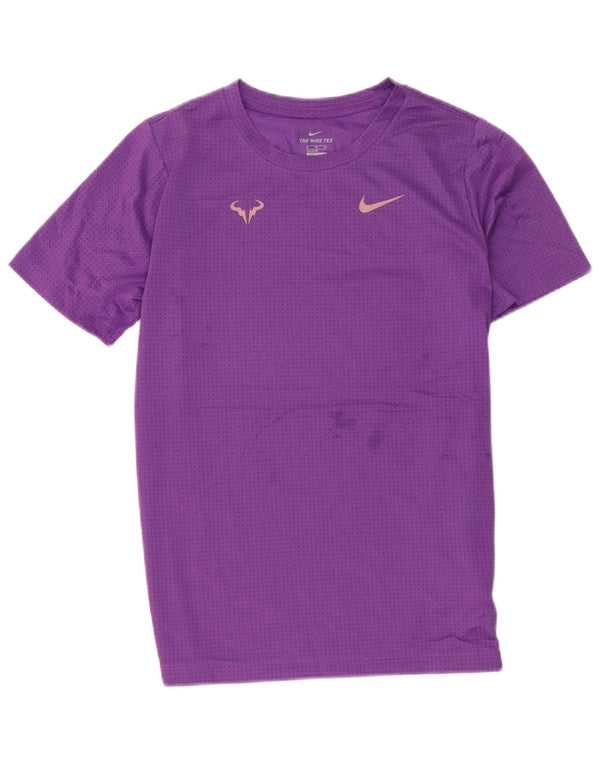 Camiseta Nike Boys Rafa Top 13-14 Anos XL Roxo Manchado Poliéster