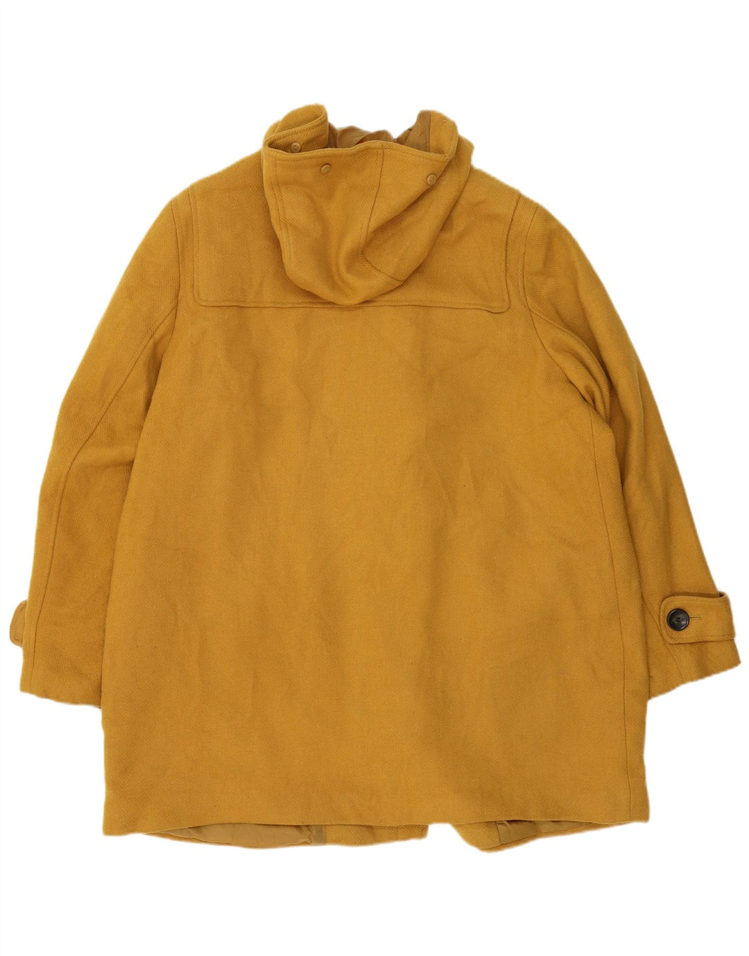 Casaco Duffle feminino com capuz Marks & Spencer UK 20 2XL poliéster amarelo