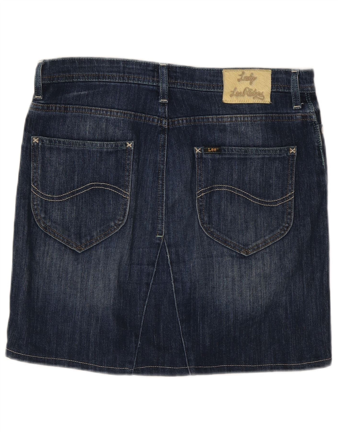 Lee Womens Como Mini Saia Jeans W30 Algodão Azul Médio