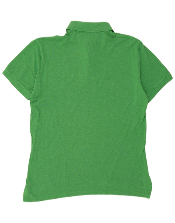 Camisa polo masculina TOMMY HILFIGER algodão verde médio