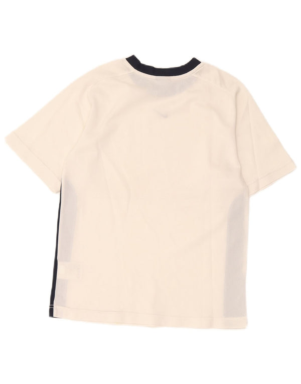 Camiseta Nike Meninos Top 10-11 Anos Médio Branco Colorblock Poliéster