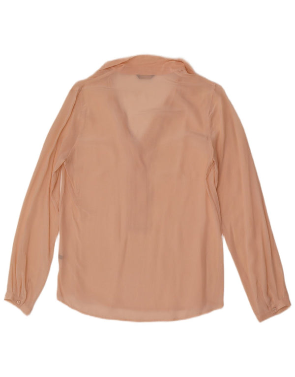 Pulôver feminino Massimo Dutti com ajuste solto e transparente UE 36 XS rosa