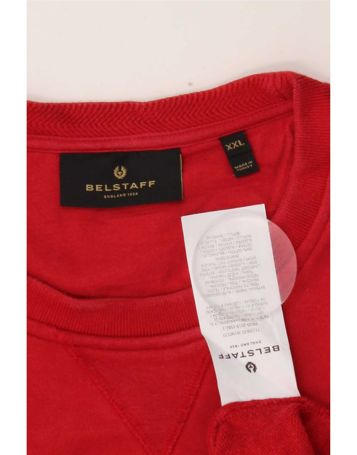 Belstaff moletom masculino jumper 2XL algodão vermelho