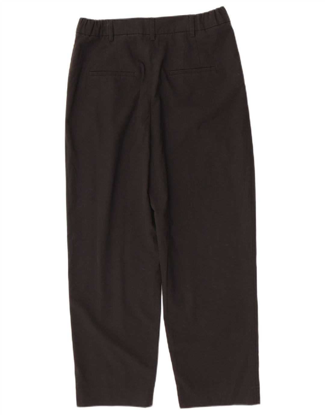 ZARA Calça feminina cortada com pegged pequena W26 L25 preta
