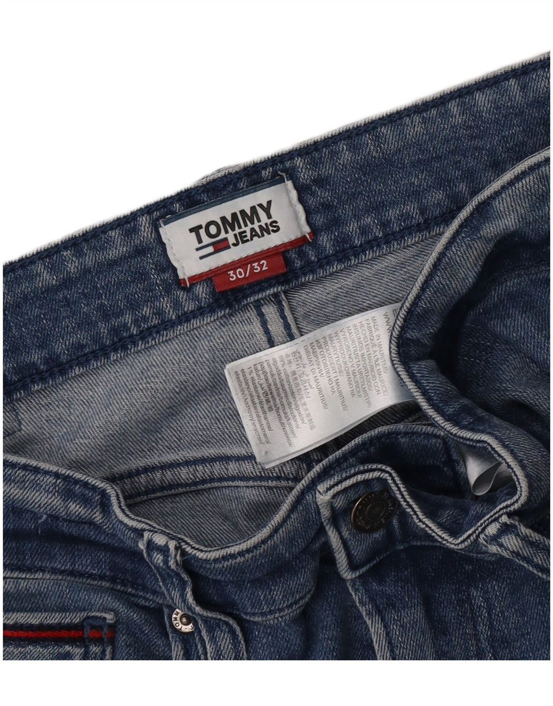 Tommy Hilfiger Masculino Stanton Slim Jeans W30 L32 Azul Algodão