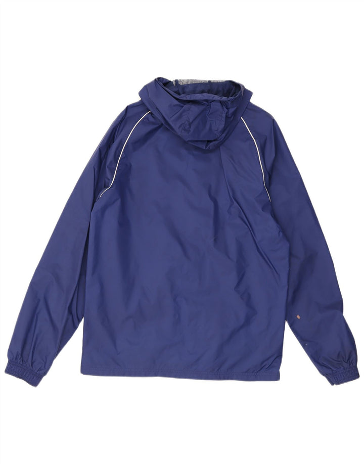 Adidas Mens Graphic Hooded Rain Jacket UK 36 Pequeno Azul Nylon