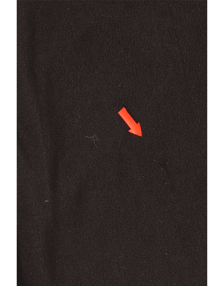 Suéter de lã masculino The North Face com zíper e gola grande poliéster preto