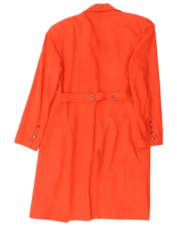 Sobretudo feminino Benetton UK 14 médio laranja