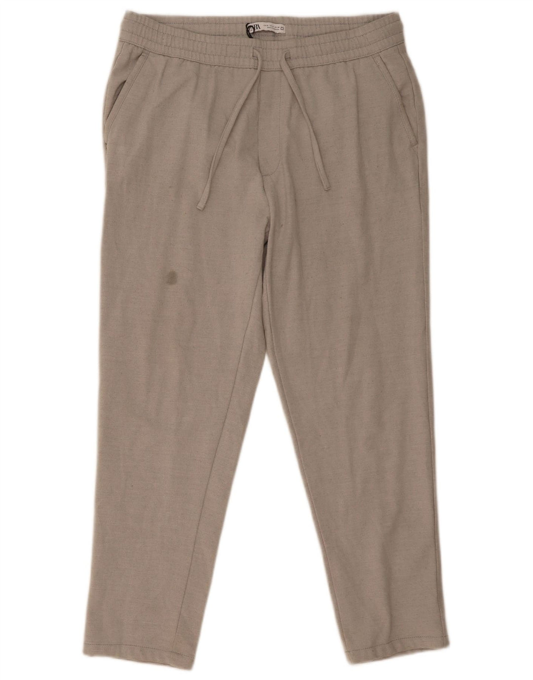 Calça de treino masculina ZARA XL cinza poliéster