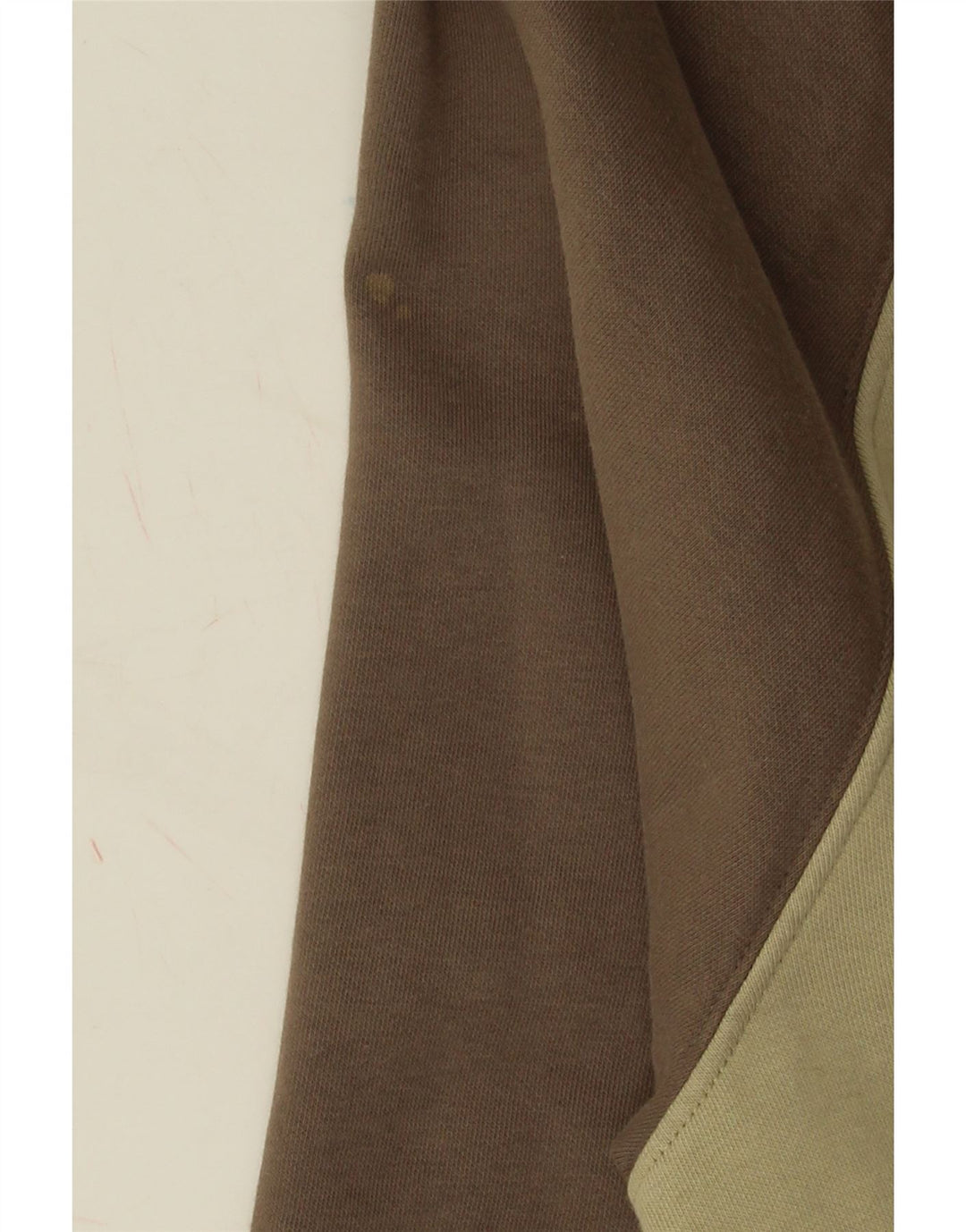 VANS Mens Moletom Jumper Médio Cáqui Colourblock Algodão