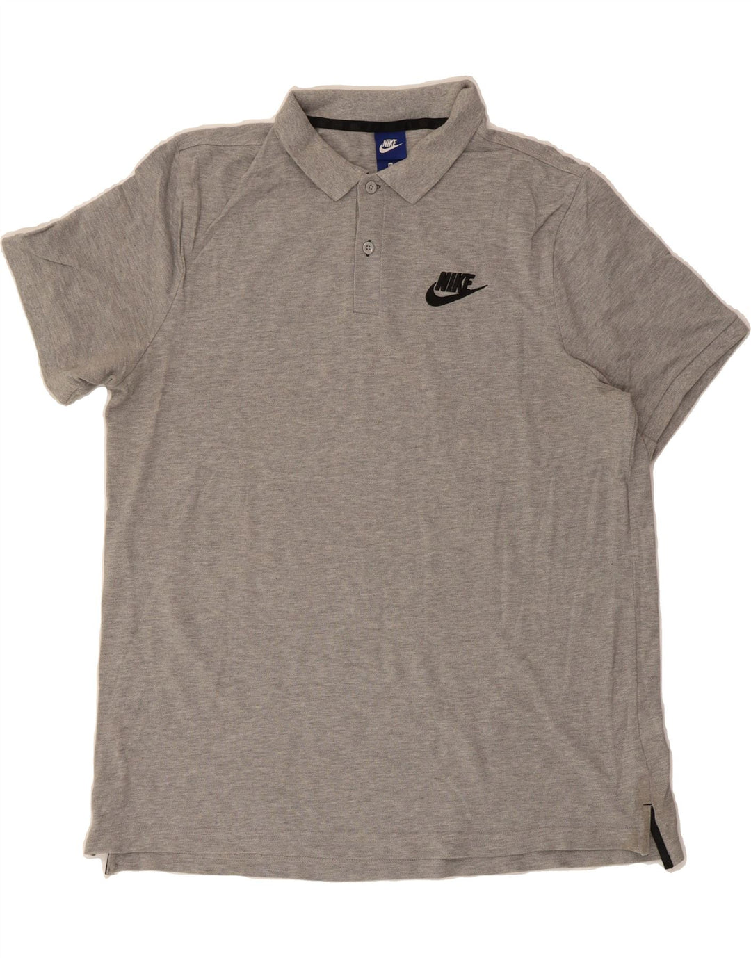 NIKE Mens Polo Shirt XL Grey Cotton Vintage Nike and Second-Hand Nike from Messina Hembry 