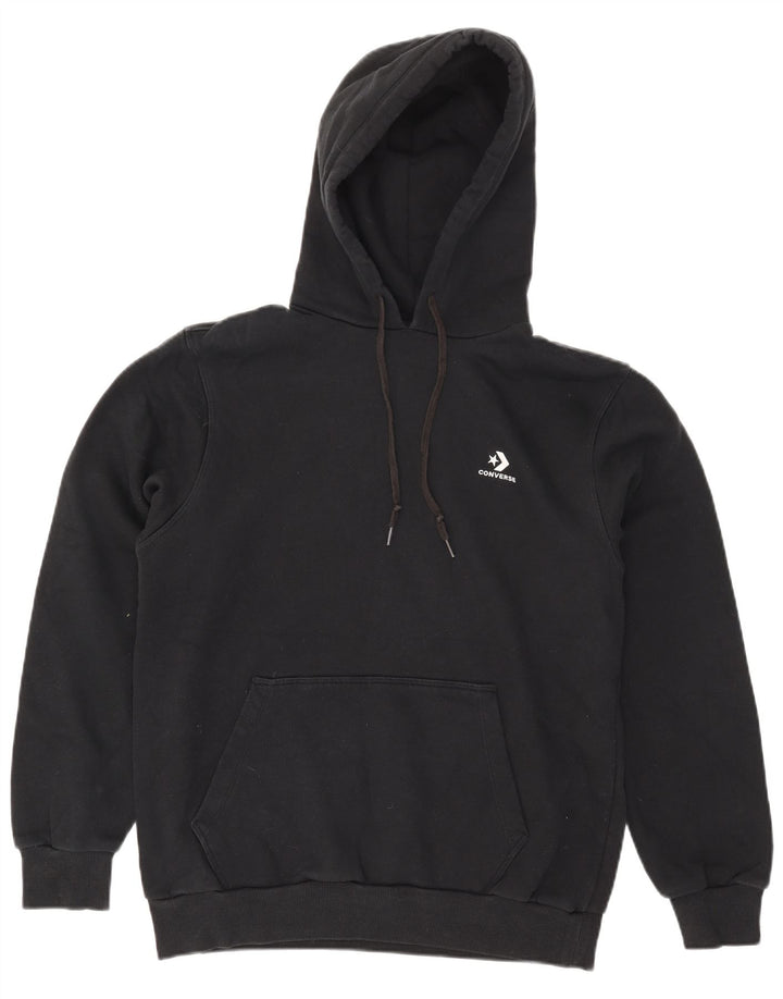 Converse masculino moletom com capuz grande algodão preto