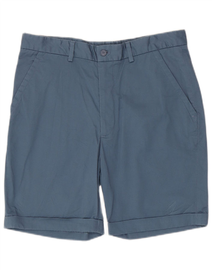 Zara Mens Chino Shorts EU 40 Médio W31 Azul Algodão