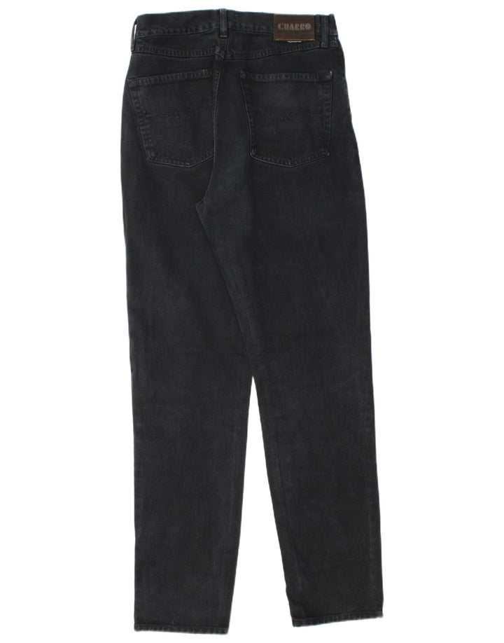 Calça jeans feminina CHARRO tamanho 32 W32 L32 algodão preto