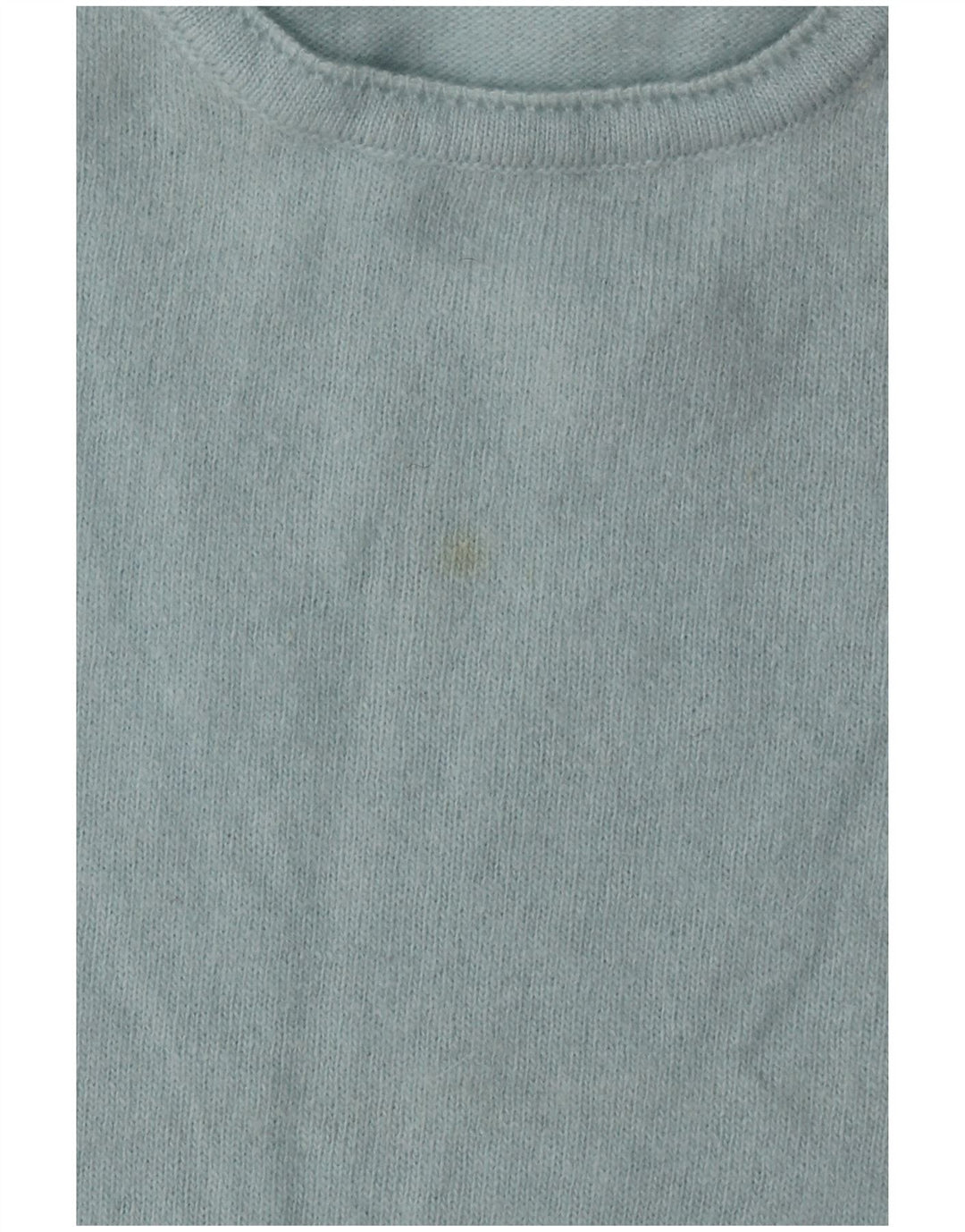 Suéter feminino com gola redonda BENETTON Reino Unido 14 médio turquesa