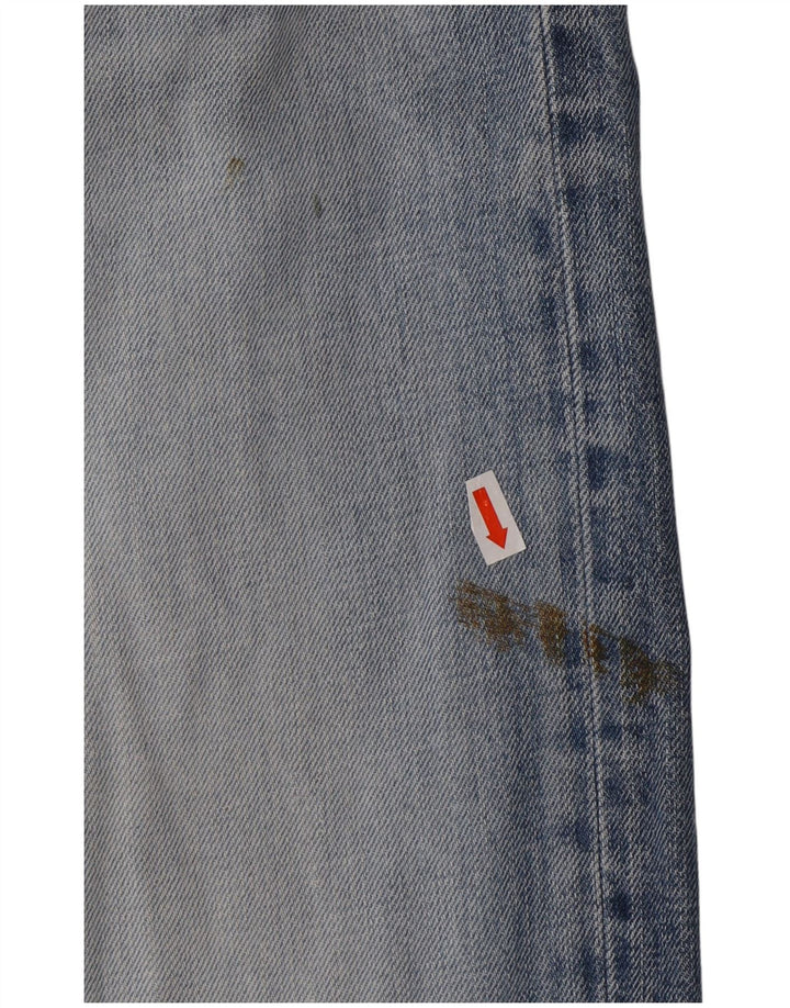 DIESEL Masculino Larkee Straight Jeans W31 L34 Azul Algodão