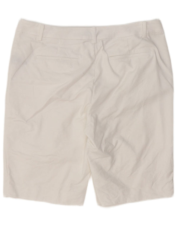 Ralph Lauren Shorts Chino Feminino US 10 Grande W34 Algodão Branco