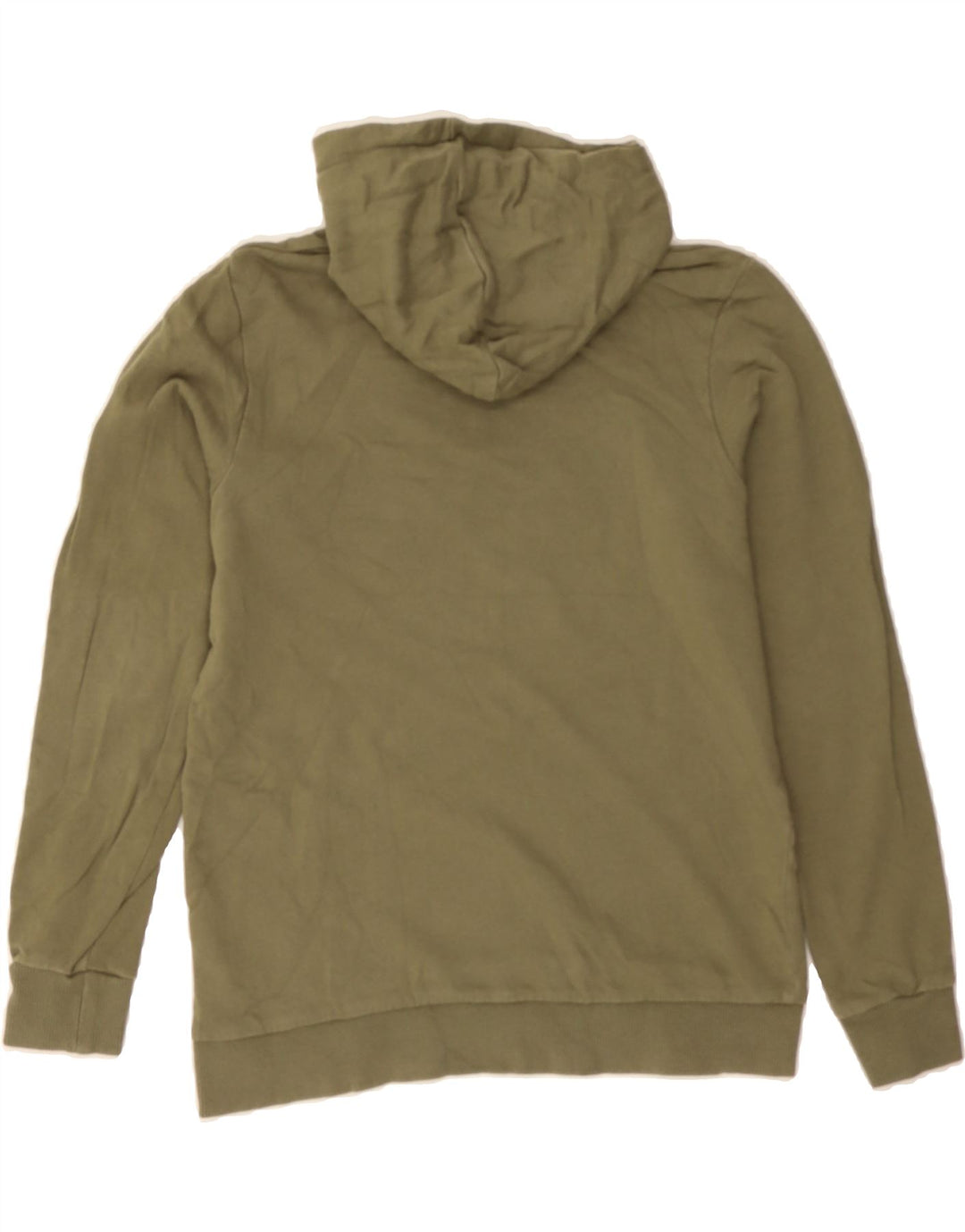 JACK & JONES Boys Graphic Hoodie Jumper 13-14 Years Khaki Cotton Vintage Jack & Jones and Second-Hand Jack & Jones from Messina Hembry 