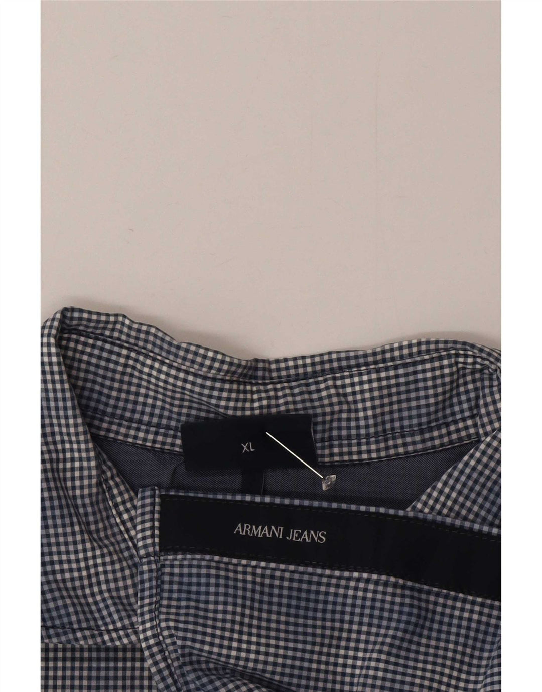 Camisa masculina Armani Jeans XL azul marinho guingão