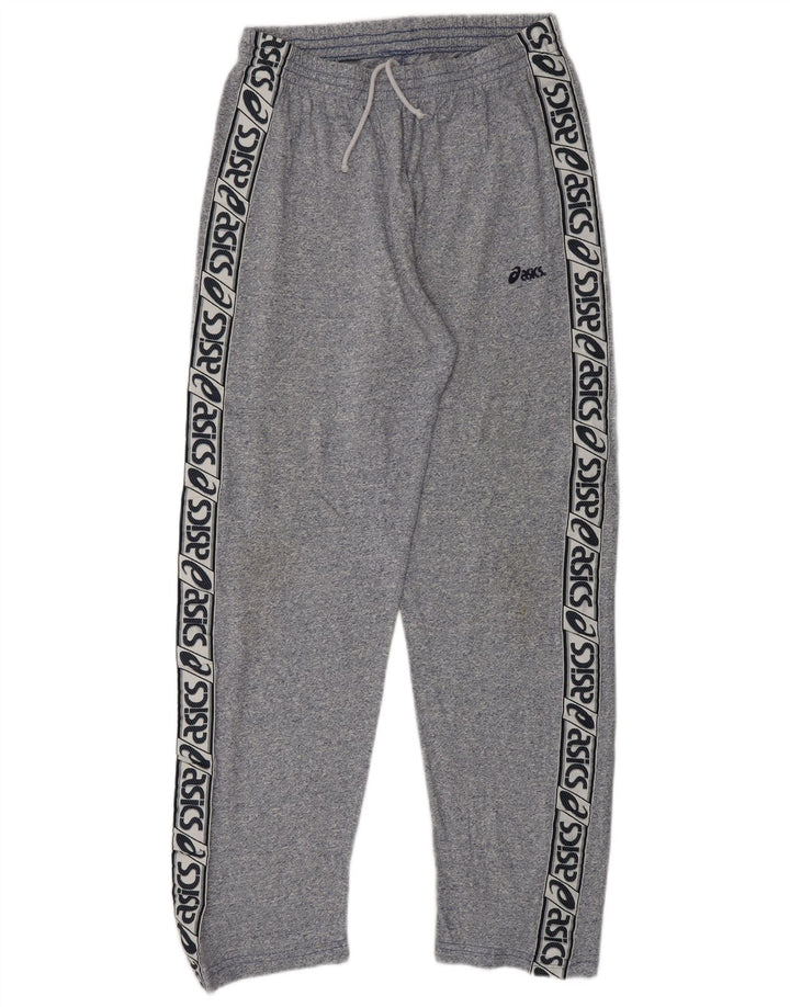 Calça de treino masculina ASICS Graphic azul marinho médio algodão manchado