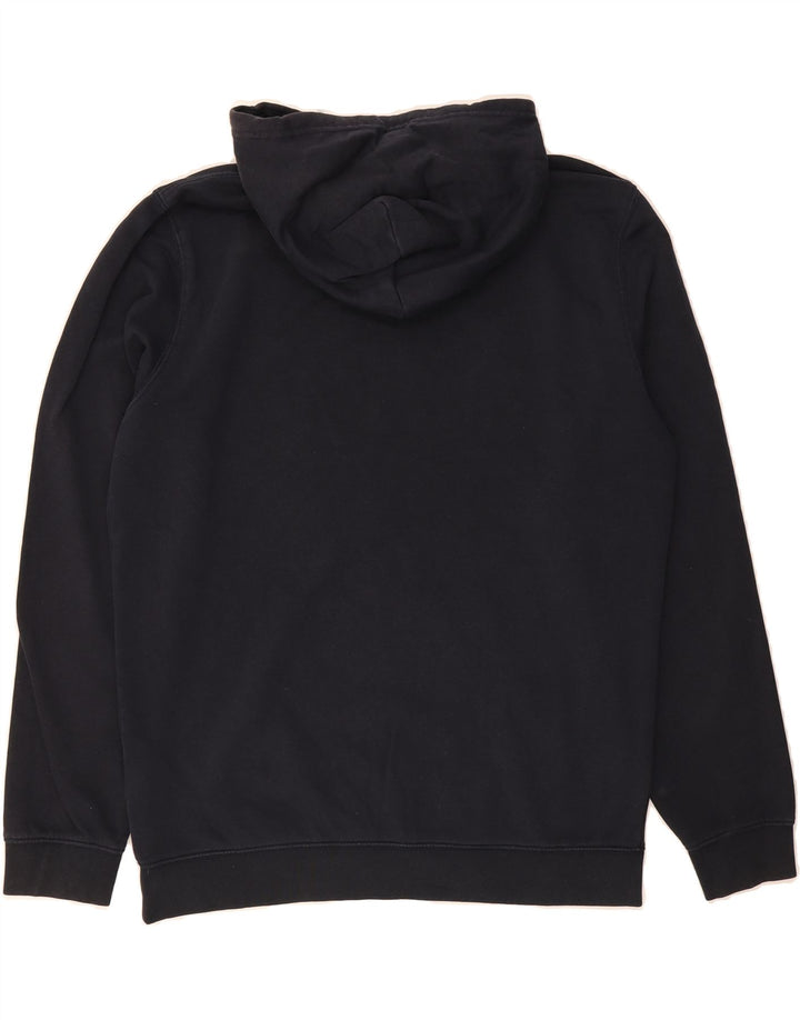 CHAMPION Mens Graphic Hoodie Jumper Large Navy Blue Cotton Vintage Champion and Second-Hand Champion from Messina Hembry 