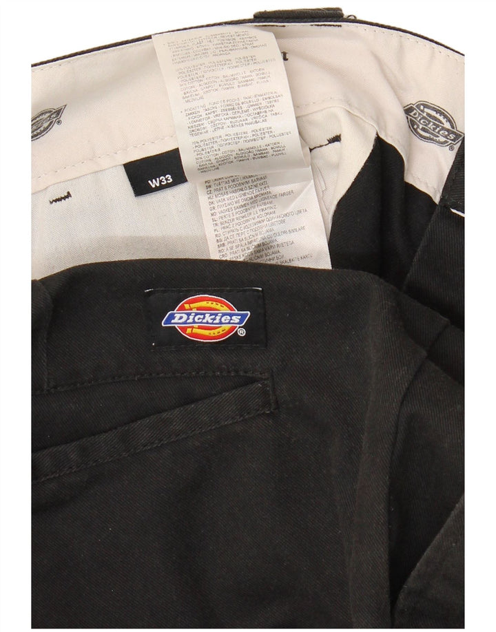 Shorts Chino Masculino Slim Fit Dickies W33 Grande Poliéster Preto