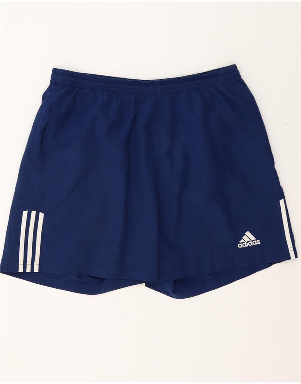 Shorts esportivos masculinos ADIDAS XL azul marinho poliéster