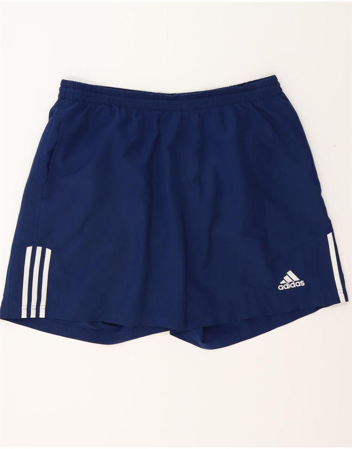 Shorts esportivos masculinos ADIDAS XL azul marinho poliéster