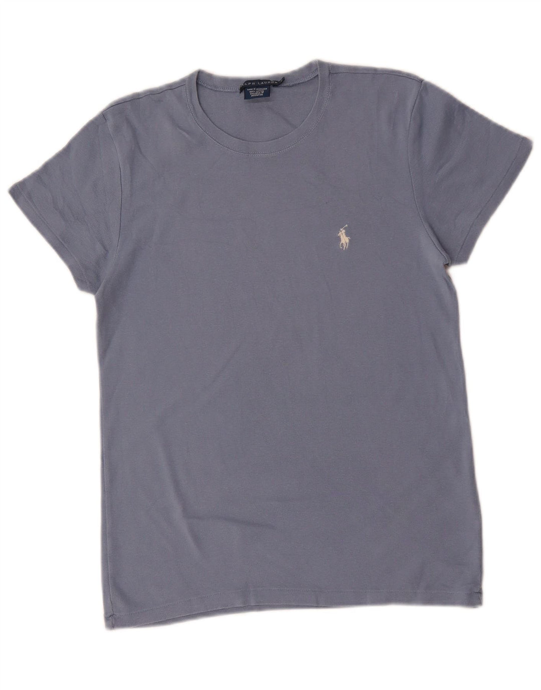 Camiseta feminina RALPH LAUREN UK 18 XL algodão azul