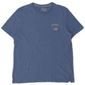 Camiseta gráfica masculina Fat Face Top grande algodão azul