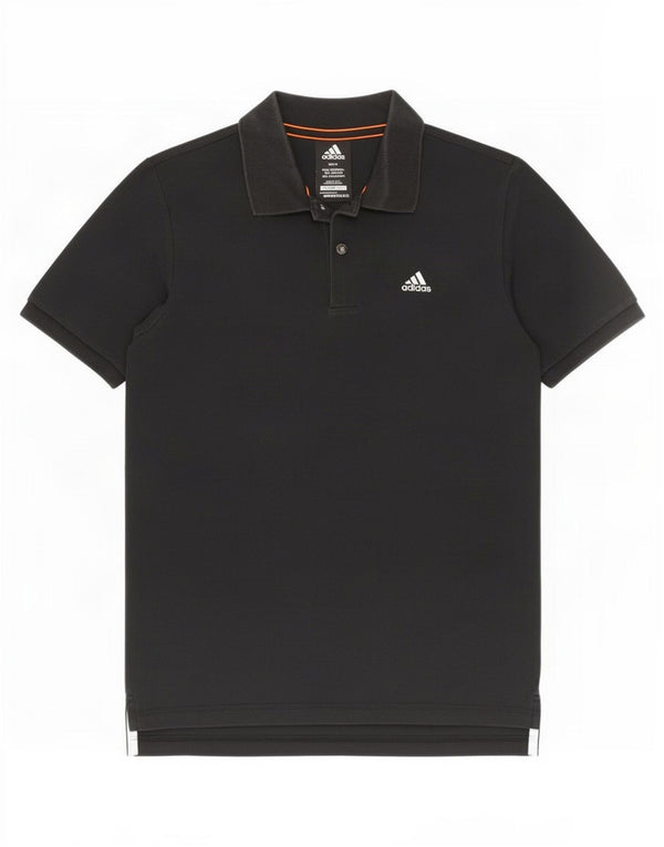 Adidas Mens Clima 365 Polo Shirt Pequeno Algodão Preto
