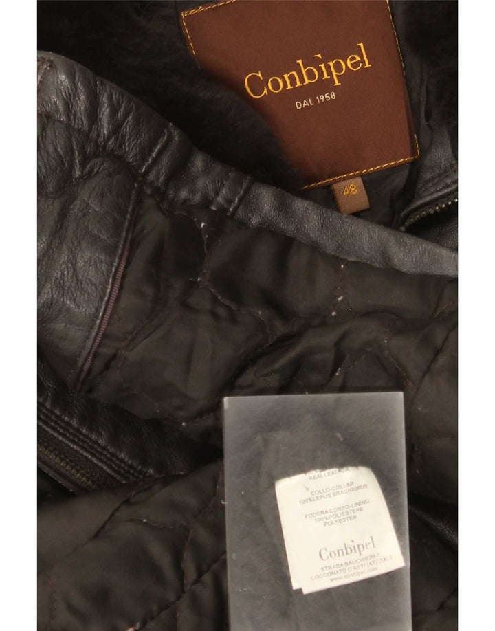 Jaqueta de couro feminina Conbipel IT 48 XL preta