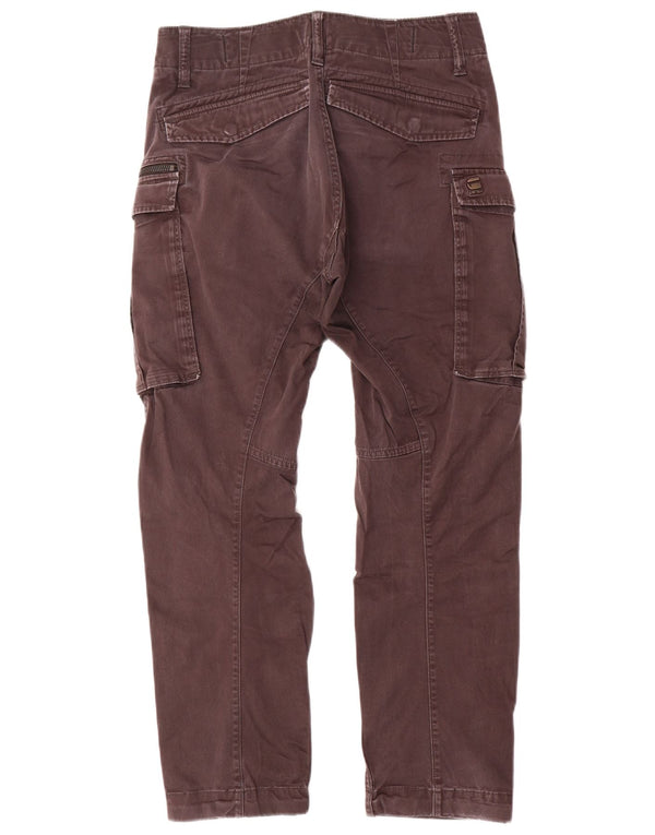 Calça cargo reta masculina G-Star W28 L30 algodão cinza