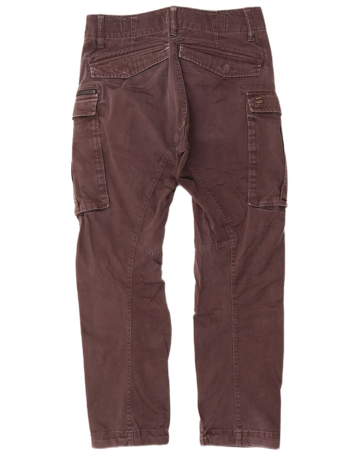 Calça cargo reta masculina G-Star W28 L30 algodão cinza