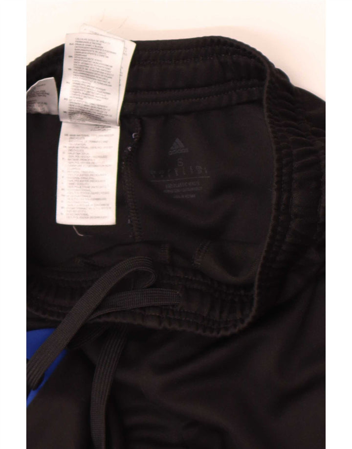 Calça de treino masculina Adidas Aeroready pequena preta colorblock poliéster