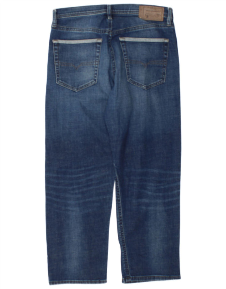Diesel Masculino Khiro Regular Straight Jeans W31 L26 Azul Algodão