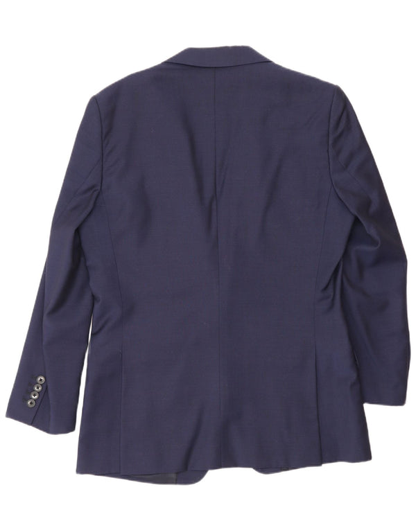 Jaqueta Blazer Masculina Reiss com 1 Botão Reino Unido 38 Lã Azul Marinho Médio