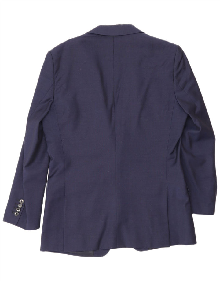 Jaqueta Blazer Masculina Reiss com 1 Botão Reino Unido 38 Lã Azul Marinho Médio