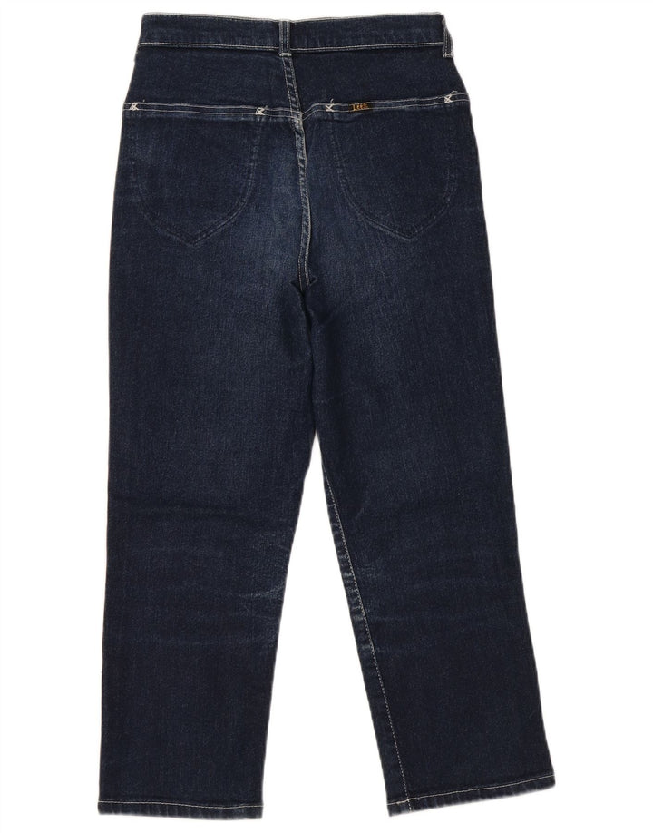 LEE Capri Jeans Feminino W28 L22 Azul Marinho Algodão