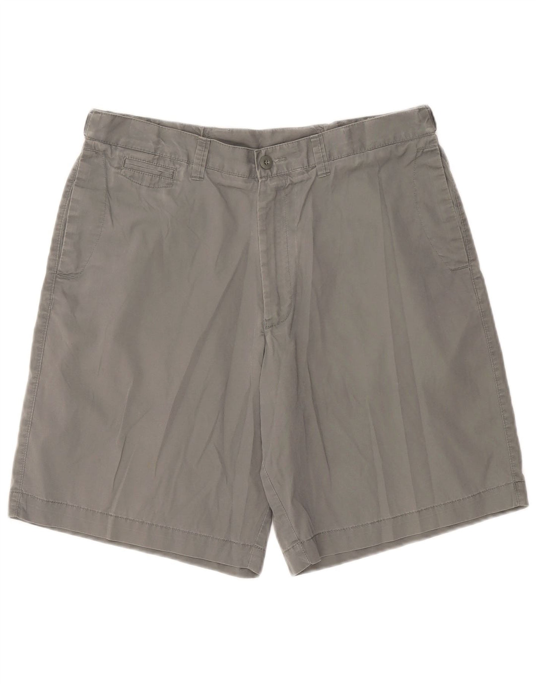 Shorts masculino Marks & Spencer Blue Harbor Chino W36 grande algodão cinza