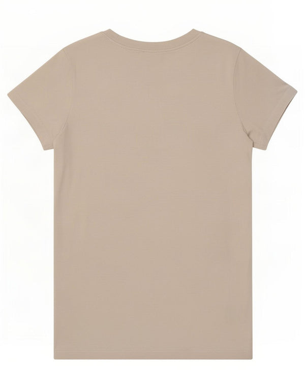 Camiseta feminina gráfica Diadora UK 10 pequeno algodão branco