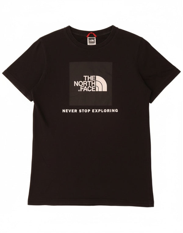 Camiseta gráfica THE NORTH FACE Boys 14-15 anos XL preto algodão