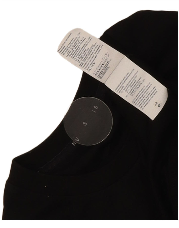 Hugo Boss moletom gráfico masculino jumper pequeno algodão preto