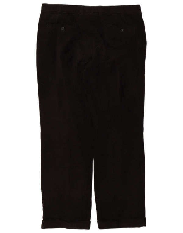 Calça masculina reta Massimo Dutti EU 46 XL W36 L31 algodão preto